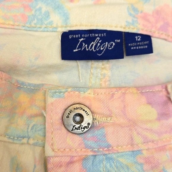 Size 12 Floral Rose Print Jeans - Picture 5 of 12